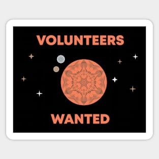 Volunteers Wanted Sticker